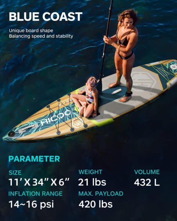 Hicoo inflatable paddle board isup - Image 2