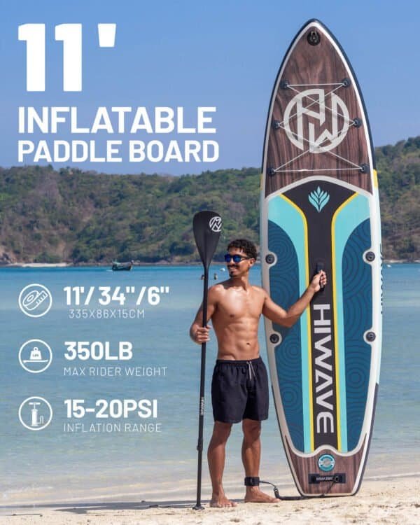 Hiwave inflatable paddle board isup - Image 2