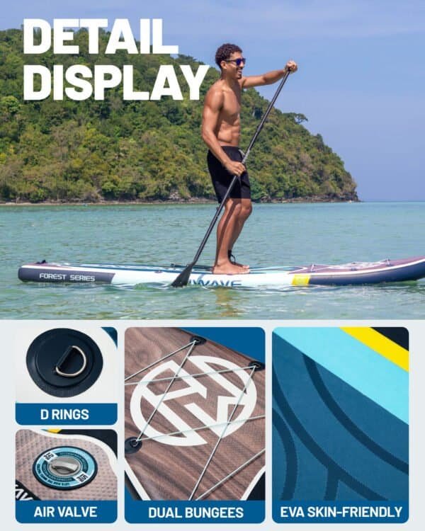 Hiwave inflatable paddle board isup - Image 6