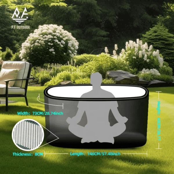 inflatable ice bath spa bucket sports recovery cold jump fitness Ice bath Tub - Image 2