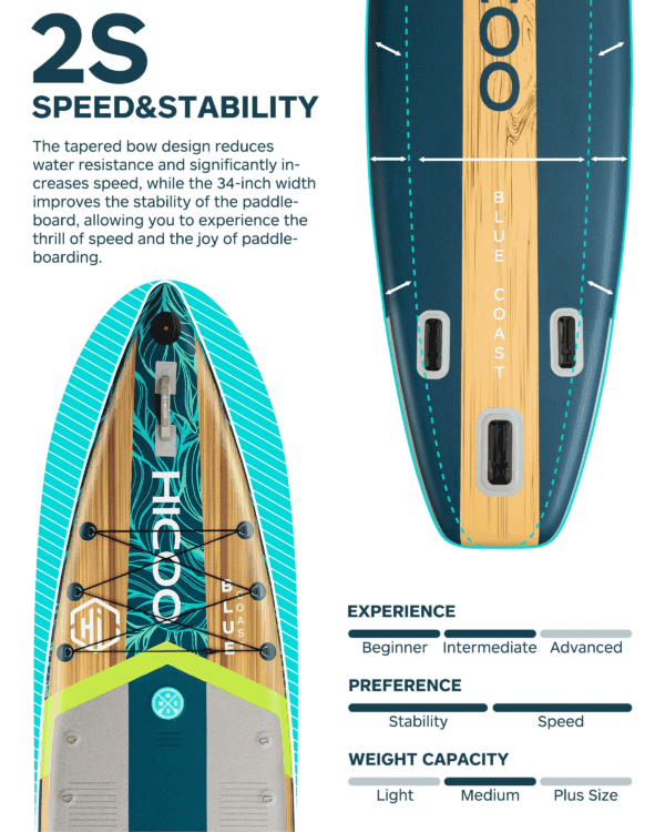 waterplay surfing inflatable paddleboard racing wooden race sup board - Image 4