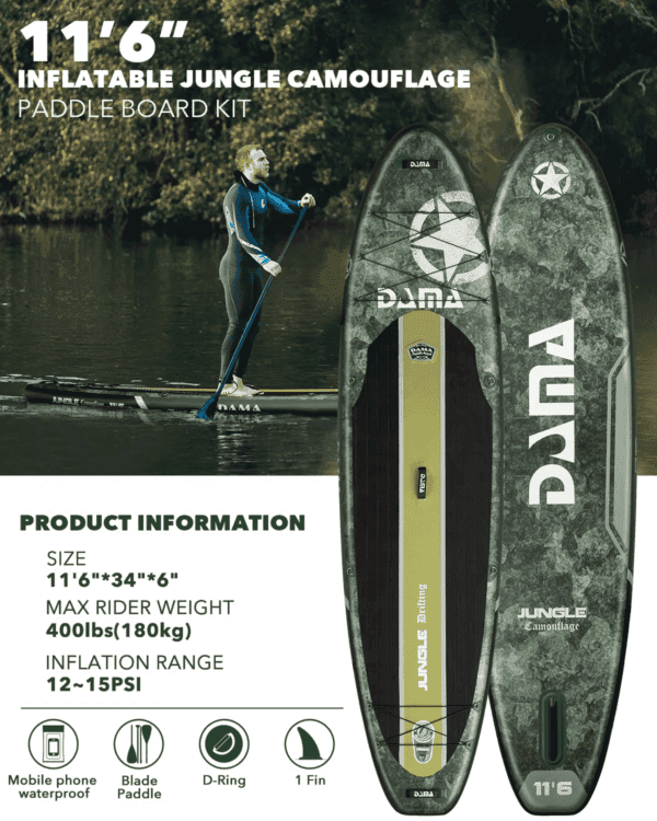Wholesale Sup Paddle Board Surf Sup Board Green Stand Up Board - Image 2