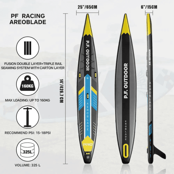 Lightweight Big Touring Sup Inflatable Stand Up Paddleboard Racing Sup Board - Image 4