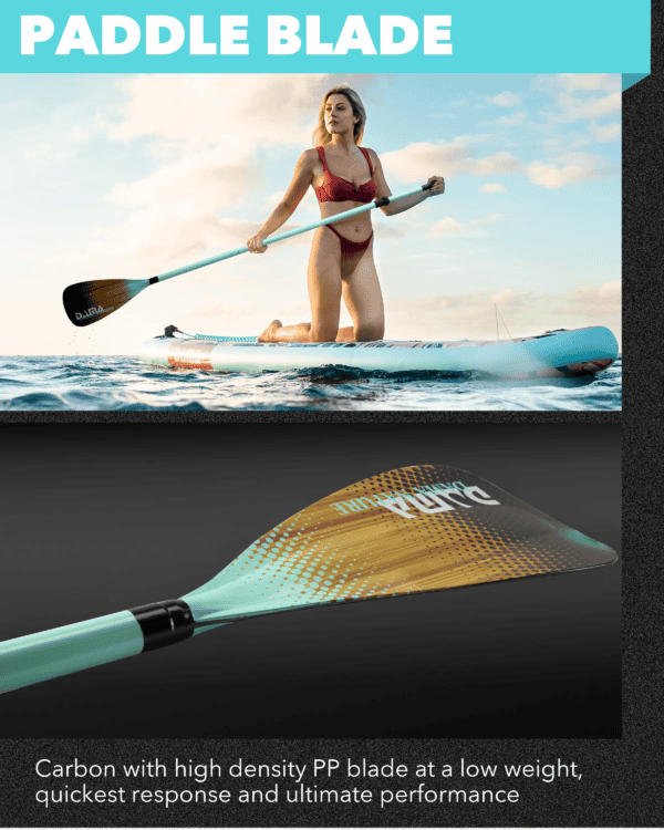 Lightweight Adjustable Inflatable Sup Paddle Carbon Fiber Surfing Paddle - Image 3
