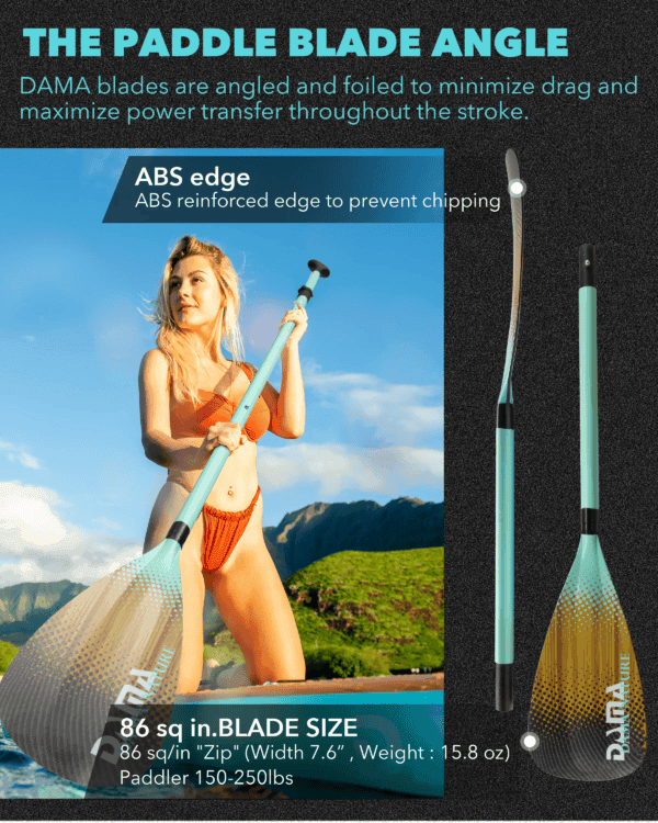 Lightweight Adjustable Inflatable Sup Paddle Carbon Fiber Surfing Paddle - Image 4