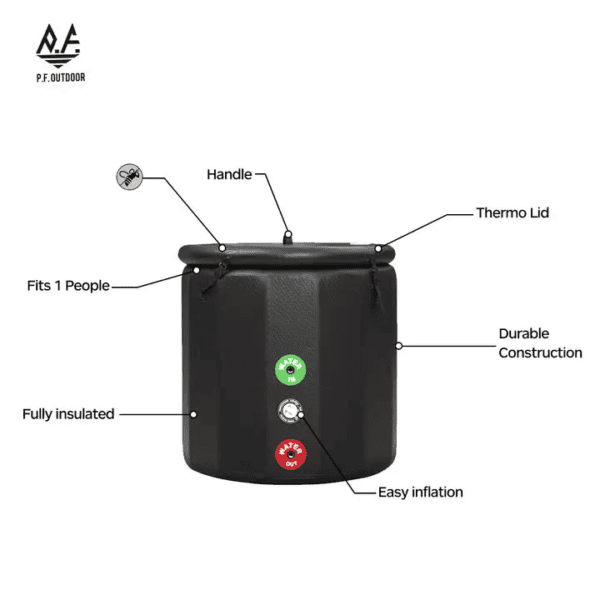 wholesale SPA Bucket Inflatable Cold Plunge Therapy Tub Recovery Inflatable Ice Bath TUB - Image 2