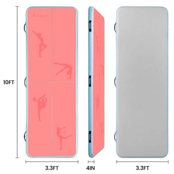 Gymnastics Air Mat Inflatable Floor Mats with Air Pump for Home Use/Tumble/Gym/Training/Cheerleading/Parkour/Beach/Park/Water - Image 2