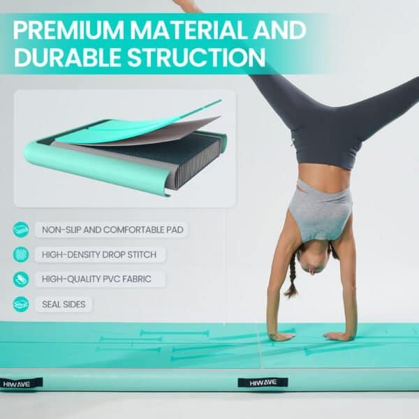 Gymnastics Air Mat Anti-Slip EVA Inflatable Floor Mats with Air Pump - Image 4