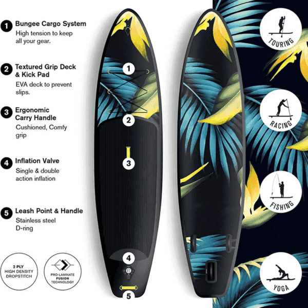 Wholesale Stand up Surfing SUP Paddle Board Boat OEM Customized Color with Backpack and Pump - Image 2