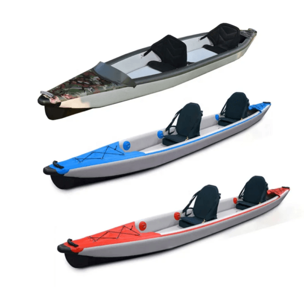 Inflatable Drop Stitch Kayak 3 Person Inflatable Kayak Canoe - Image 2