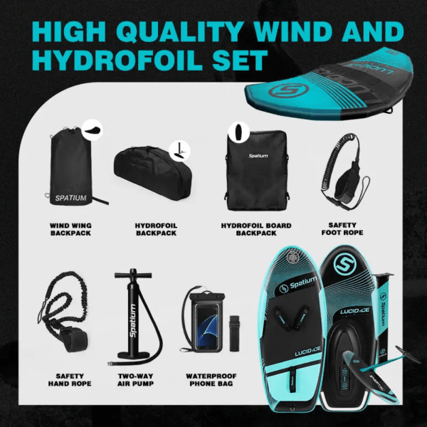 hydrofoil surfing wind wing