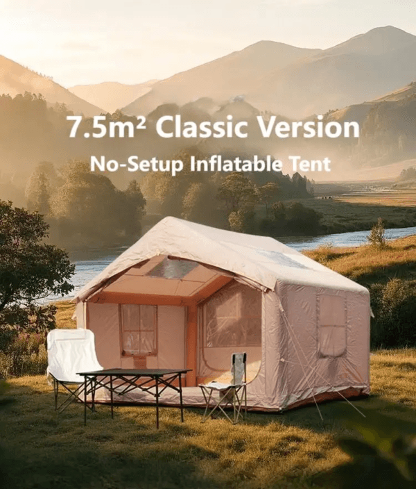 Inflatable Camping Tent Outdoor 7.5㎡ 7-10 People Waterproof Warm Thickened Oxford Air Tent - Image 2