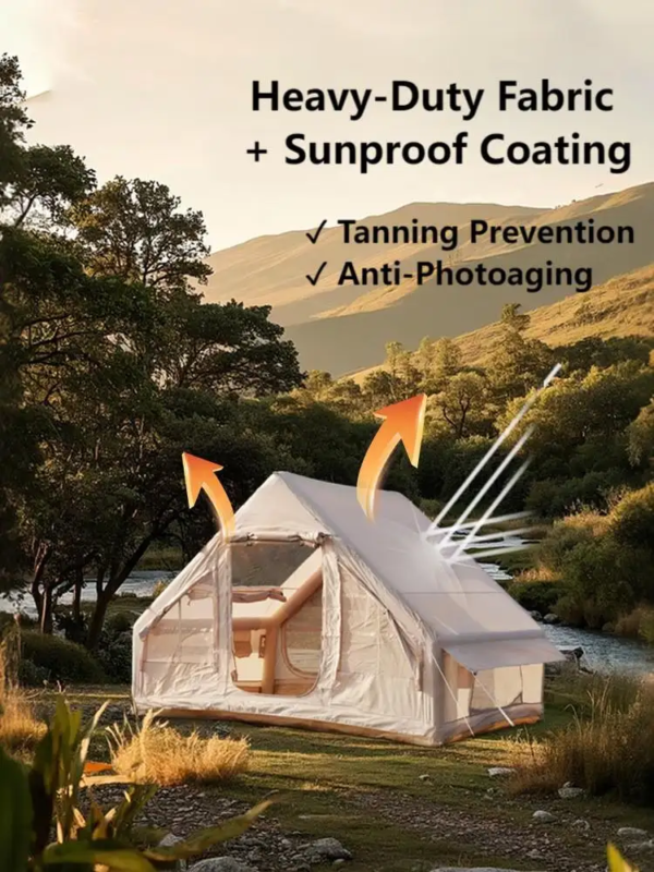 Inflatable Tent Lightweight Waterproof Oxford Fabric Portable 6.3㎡ Automatic Camping Tent - Image 3