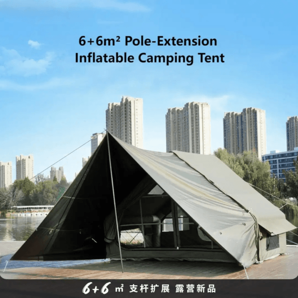 Wholesale 6 People Inflatable Tent 6+6 for Travel Expansion Outdoor Waterproof Uvproof Camping Tent - Image 2