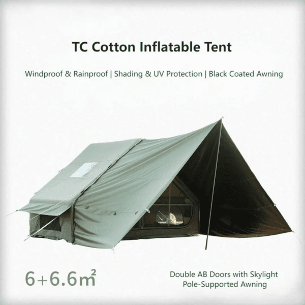 Wholesale 6 People Inflatable Tent 6+6 for Travel Expansion Outdoor Waterproof Uvproof Camping Tent - Image 3